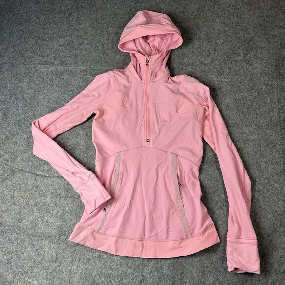 Lululemon Jacket 4 Winter Sprinter Hoodie Pink Full Zip W3B83S Power Luxtreme - Picture 1 of 11